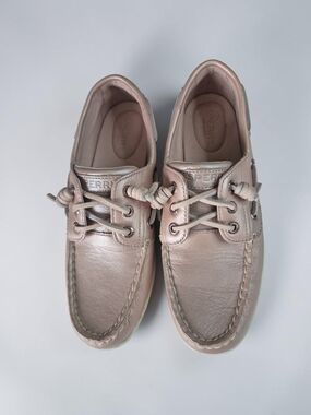 Sperry Men's Boat Shoe in Metallic Blush